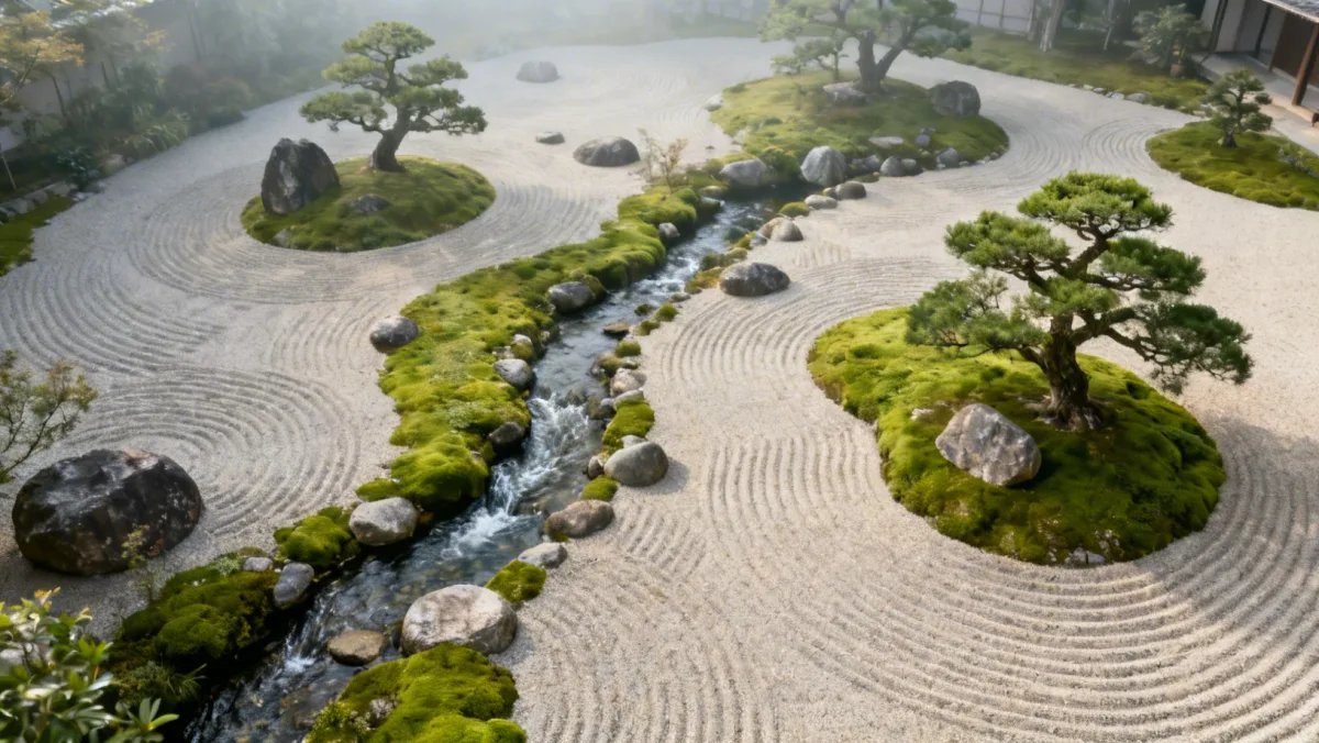 Jardin zen, harmonie et equilibre naturel